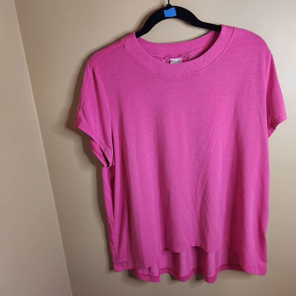 Athleta With Ease Tee Pink 533409 Small